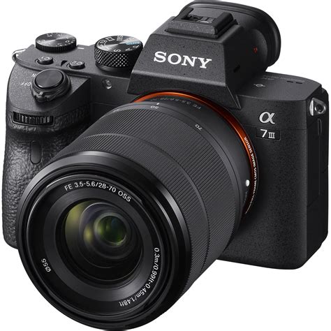 sony a7 iii mirrorless camera with 28 70mm lens ilce7m3k b bandh