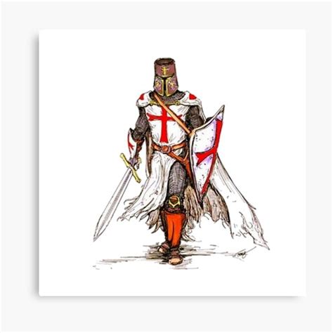 New Styles Every Week Knight Templar Warrior 5 Piece Canvas Wall Art