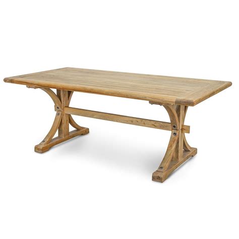 Marcus Reclaimed Elm Wood Dining Table 198m Natural Buy Dining