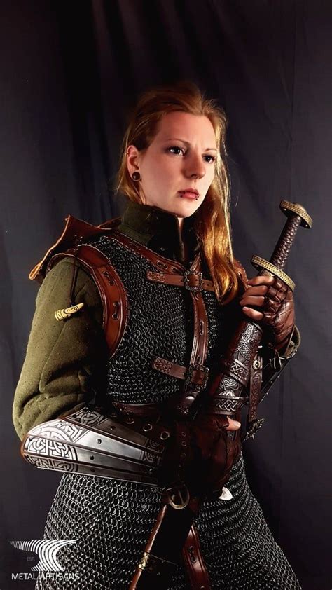 A Complete Chainmail Attached To A Gambeson Through The Leather Straps That Go All Around This