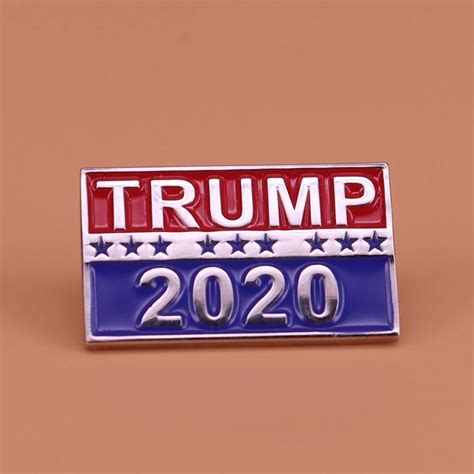 trump 2020 pin republican campaign political brooch america president badge politics election