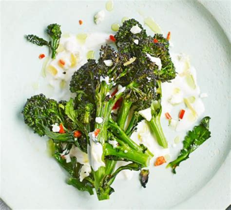 Roasted Purple Sprouting Broccoli With Feta And Preserved Lemon Recipe Broccoli Recipes Easy