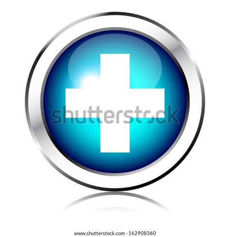 Blue Cross Icon Stock Vector Royalty Free 162908360 Shutterstock