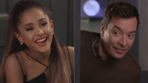 Ariana Grande Has Lip Sync Conversation With Jimmy Fallon On Tonight Show