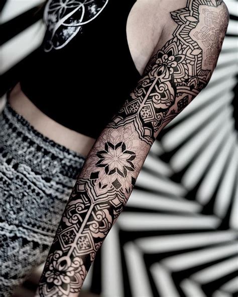 Geometric Inspiration Inkstinct Mandala Tattoo Sleeve Geometric