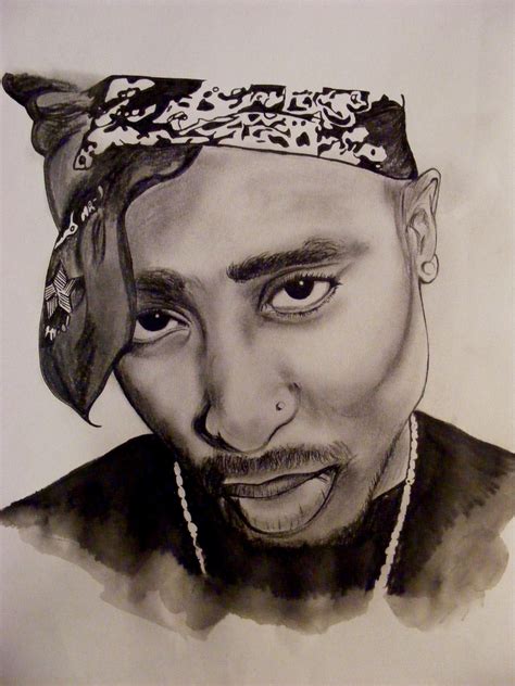 Drawing I Did Of Tupac This Drawing Is Weeemerful