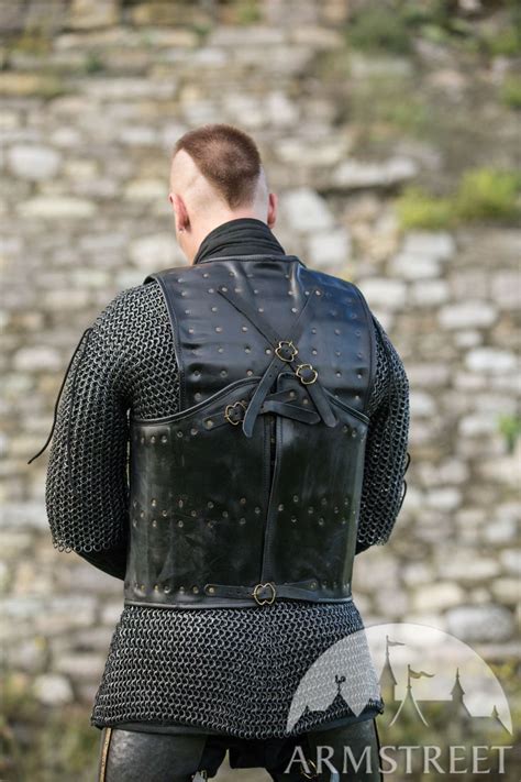 The Wayward Knight Visby Coat Of Plates Larp Armor Visby Black Skin