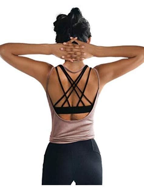 Buy Oyanus Womens Summer Workout Tops Sexy Backless Yoga Shirts Open