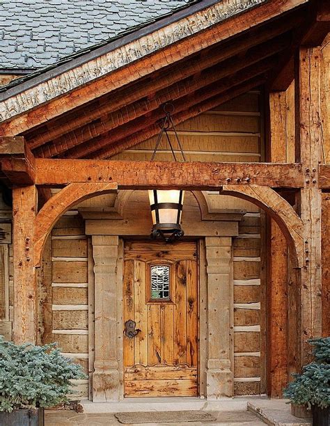 Lake Tahoe Residence Pierce Frye Architects Rustic Front Door