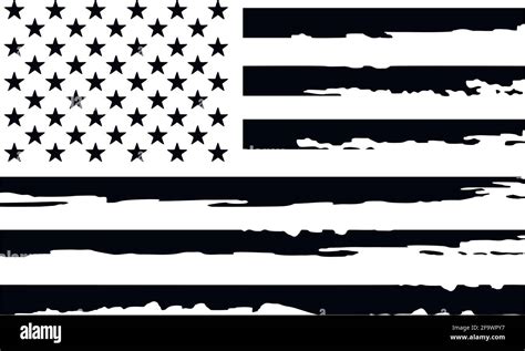 Grunge Usa Flagamerican Flagvector Template Vector Clip Art Stock