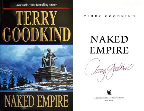 terry goodkind~signed~naked empire~1st 1st~hc~the sword of truth book 8 ebay