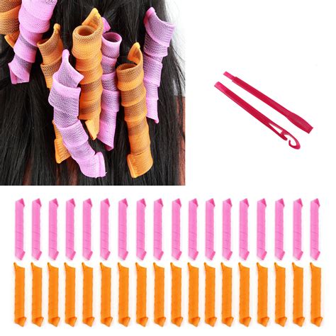 36pcs Magic Long Hair Curlers Spiral Ringlets Leverage Curlers Diy Hair