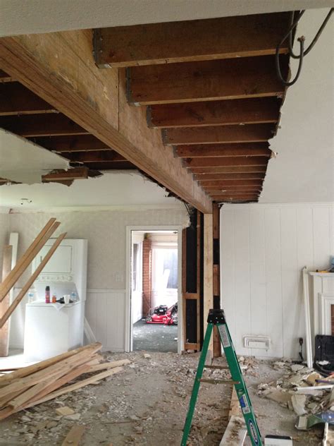 New 21ft Beam To Replace Load Bearing Wall Stuff I Dig Pinterest