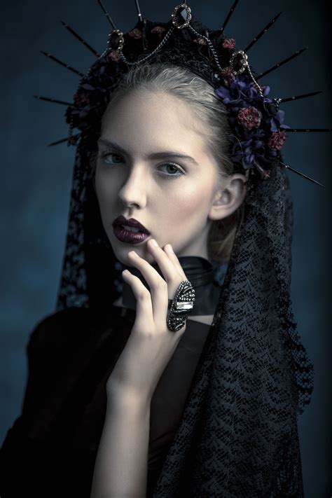 Queenheadpiece 26 Gothic Spiked Headdress Lindsay Adler Photography
