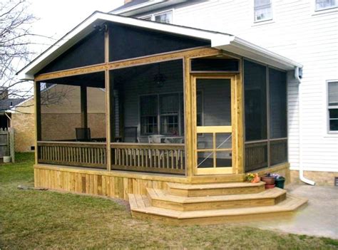 Back Porch Ideas Mobile Homes Cool Design Screened Get In The Trailer A22