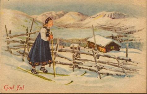 Get Into The Spirit Of Christmas With Old Norwegian Christmas Cards