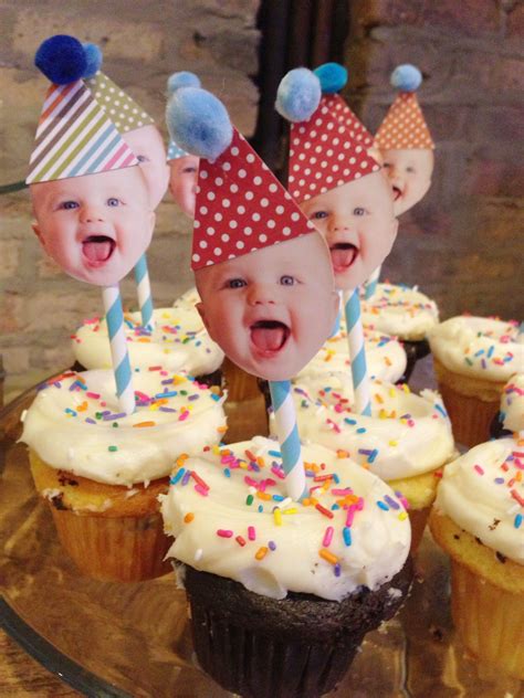 We Heart Parties 5 Minute Diy Cupcake Toppers 1st Boy Birthday Diy