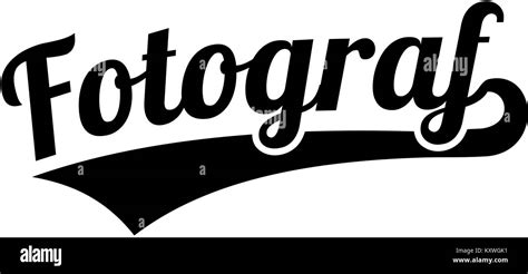 Photographer German Word Retro Style Stock Photo Alamy