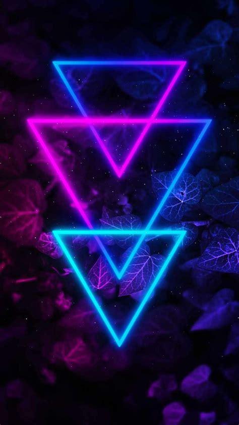 Neon Triangle Colors Iphone Wallpaper Iphone Wallpapers Iphone