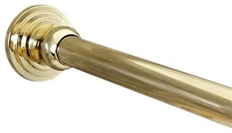 Dynasty Hardware Dyn Sr60 Pb 60 Inch Polished Brass Shower Curtain Rod Transitional Shower