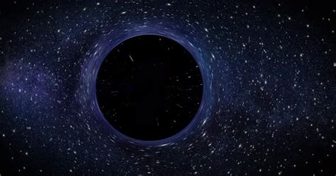 A Black Hole Gravitational Singularity Moves Across The Universe
