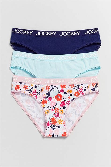 Jockey Girls Print Brief 3pk Girls Underwear Uxp8