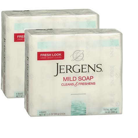 Jergens Mild Soap 4 35 Ounce Bars Pack Of 2
