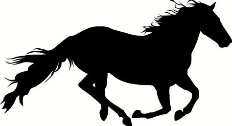 Running Horse Silhouette Vinyl Wall Art Running