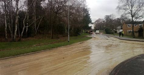 homes flooded by sewage after water main bursts berkshire live