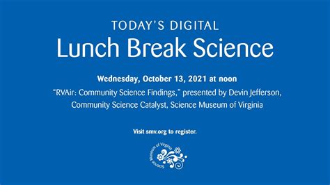 Lunch Break Science Rvair Community Science Findings 2021 Youtube
