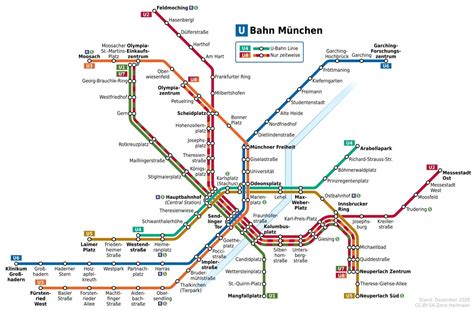 Munich Underground U Bahn Map Subway Metro Underground Tube Map Concept