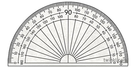 Protractor Transparent Illustration Twinkl