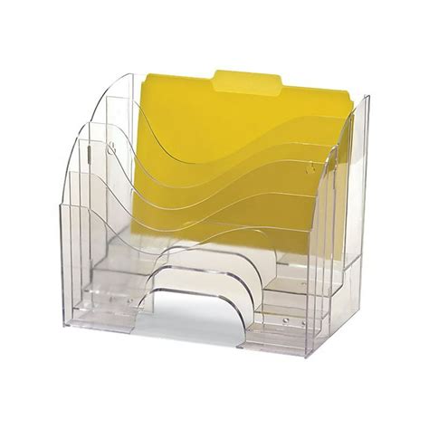 Officemate Plastic File Organizer Clear 22924