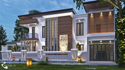 Desain Rumah Tropis Mr Tarigan Medan By Vector Arsitek