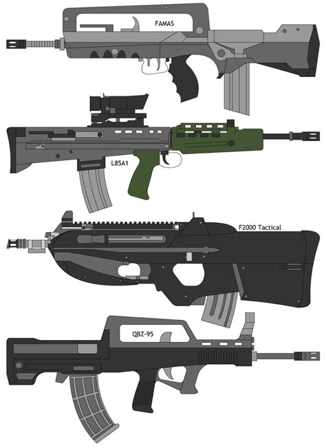 Some Bullpup Assault Rifles By Deeveecee On Deviantart