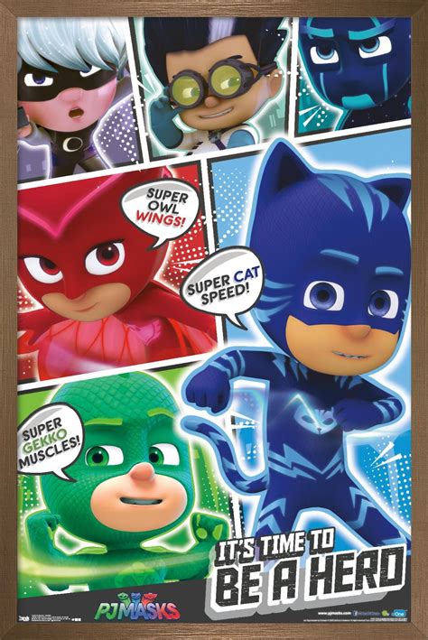 Pj Masks Powers Wall Poster 22375 X 34 Framed