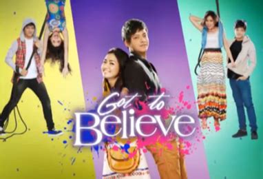 The first season of the television series got to believe premiered in the philippines on august 26, 2013 with an audience share of 34% as reported in kantar media nationwide tv ratings. Got to Believe - Wikipedia