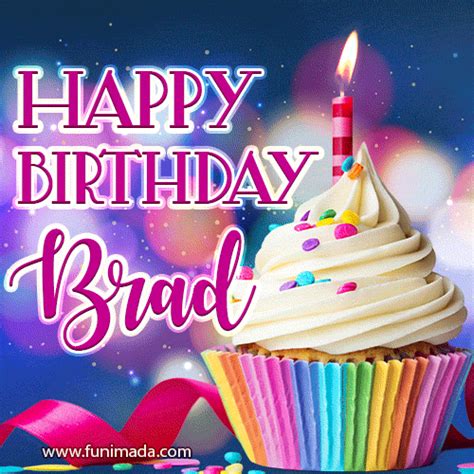 Happy Birthday Brad Lovely Animated  — Download On