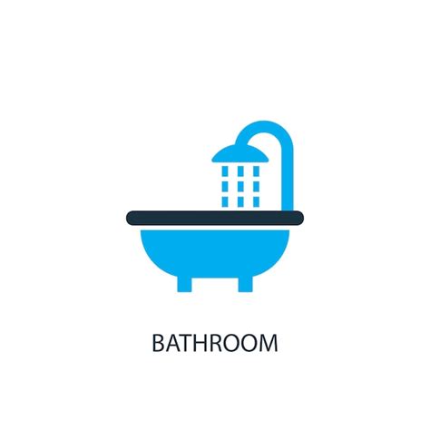 Premium Vector Bathroom Icon Logo Element Illustration Bathroom