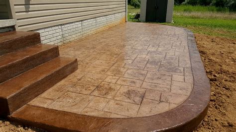 Adding A Contrasting Border To Stamped Concrete Blackwater