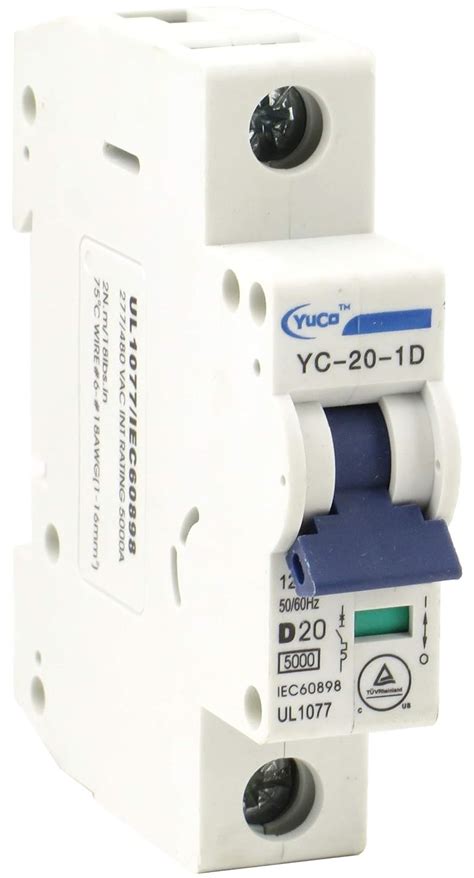 Yuco Yc 20 1d Din Rail Mount Circuit Breaker Ul 1077 Supplemental