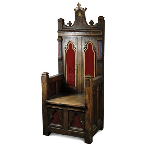 Medieval Prop Hire Carved Dark Wood Throne Keeley Hire