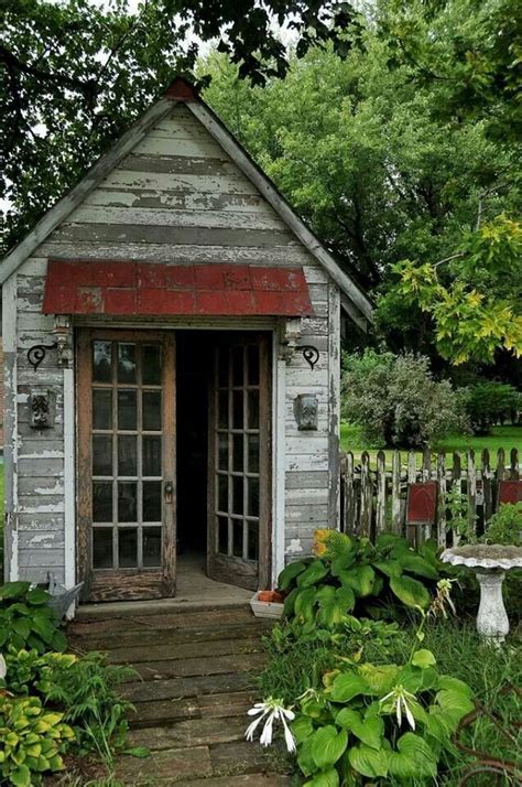 Rustic Shed My Garden Shed Ideas Pinterest