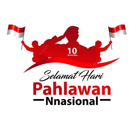 Selamat Hari Pahlawan National Vecteur Premium