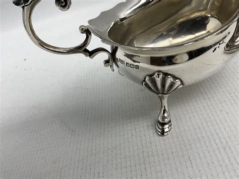 Ds Silver Circular Capstan Inkwell With Hinged Lid Engraved With