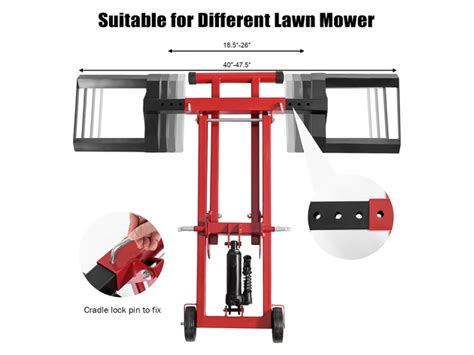Costway Lawn Mower Lift Jack For Tractors And Zero Turn Riding Lawn