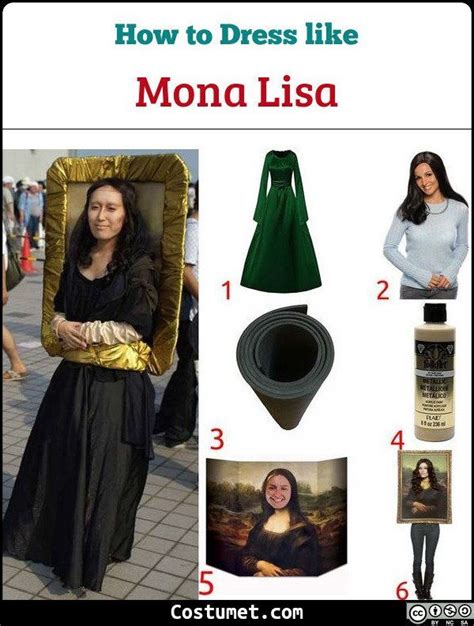 Mona Lisa Costume For Cosplay And Halloween Couples Costumes Mona Lisa