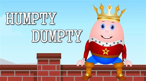 Humpty Dumpty English Nursery Rhymes For Kids Youtube