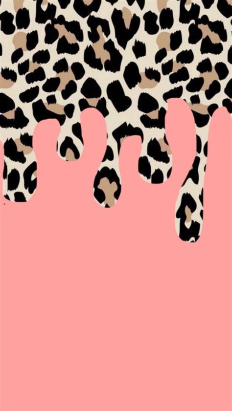 Cheetah Print Drip On Pink Bckgrnd Cheetah Print Wallpaper Leopard