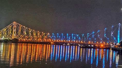Tokyo Olympics Kolkatas Iconic Howrah Bridge Illuminated To Boost The